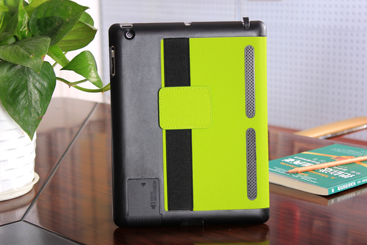 sound enhance leather case for iPad2 3 4 (5)